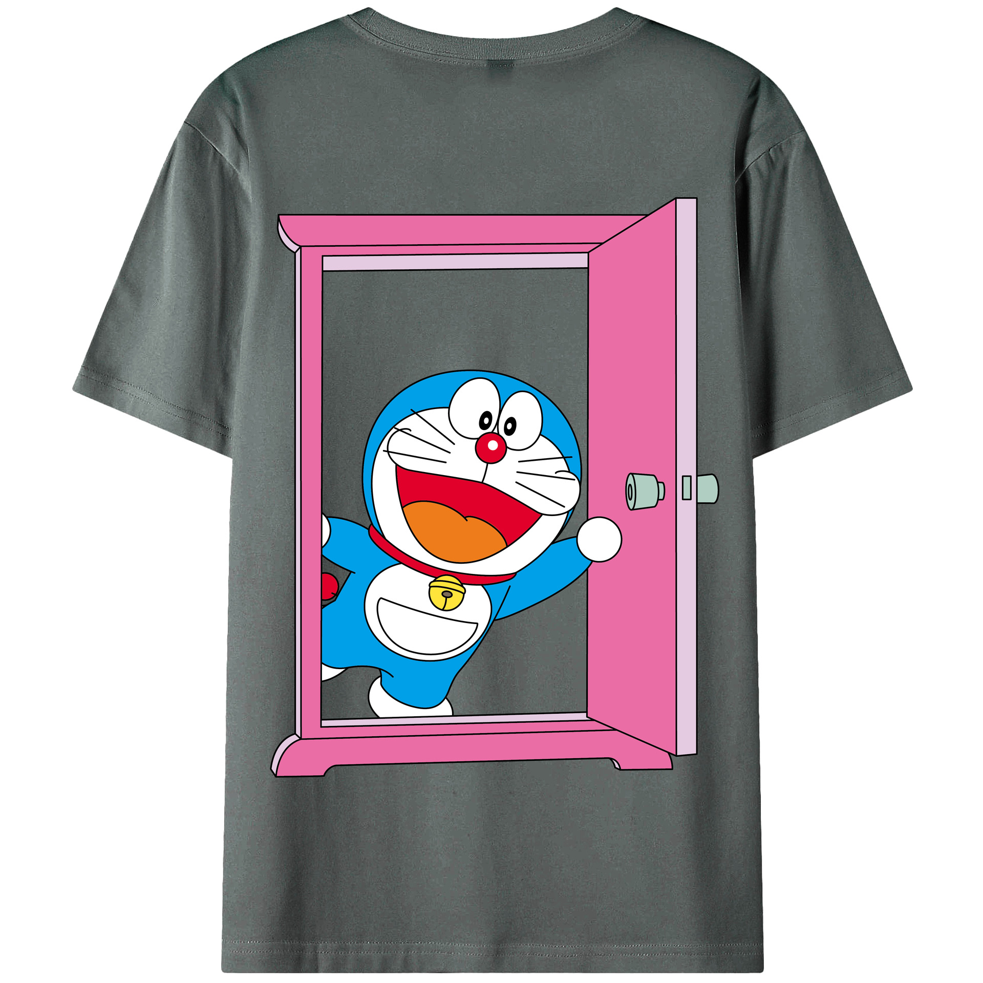 （画像用） ドラえもん Doraemon 綿100％半袖Tシャツ（背面プリント）